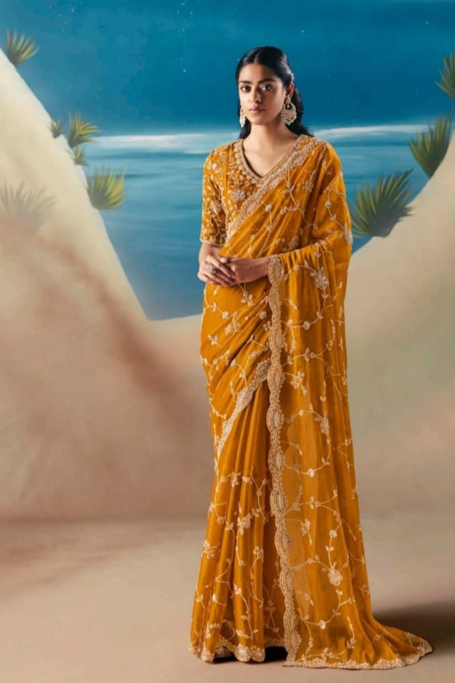 Threads of Fortune Fancy Silk Saree