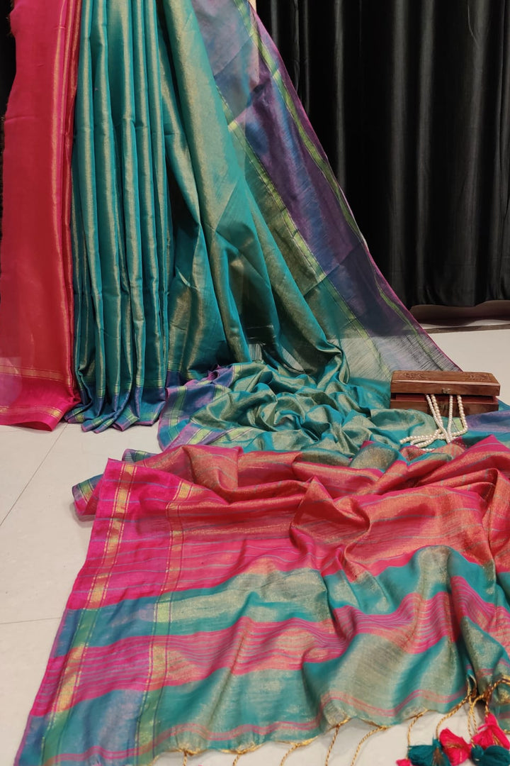 RongUraan Tissue Silk Saree