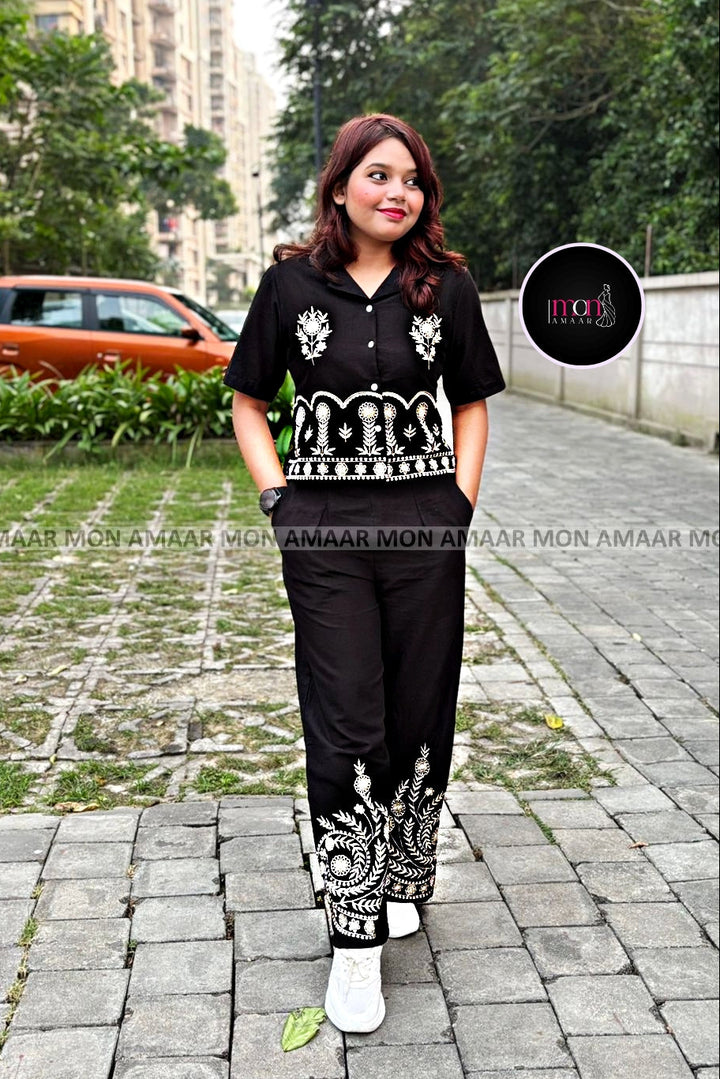 Black Icon - Cotton Coord Set