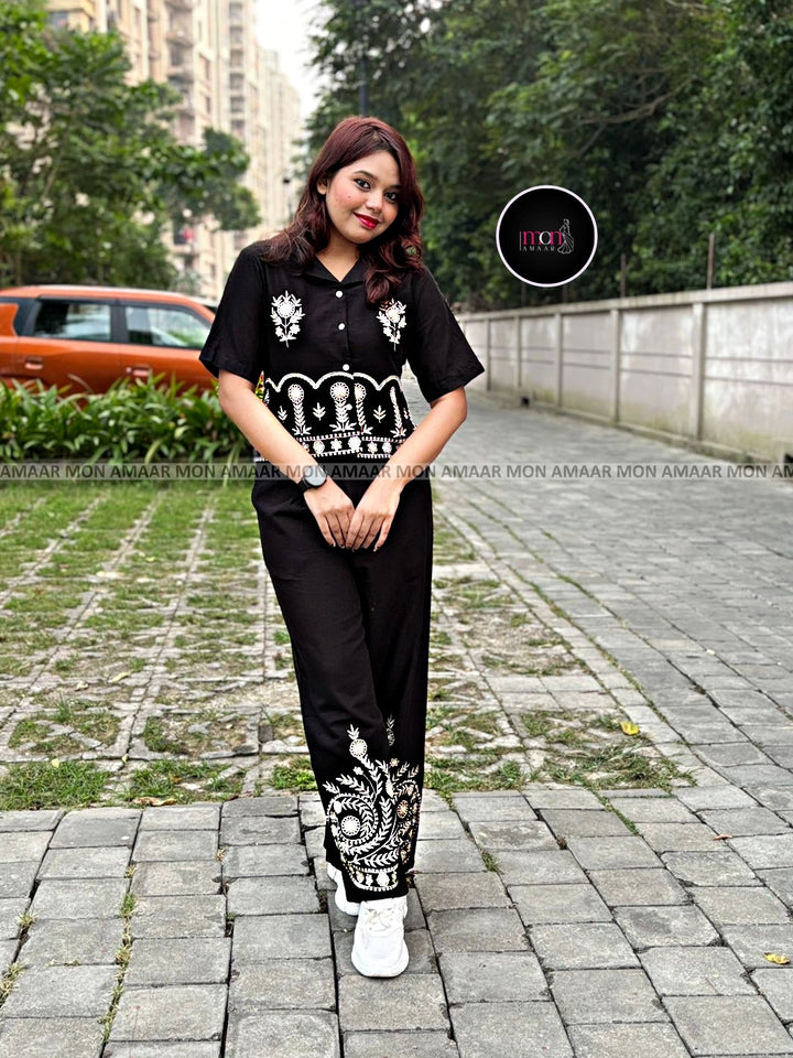 Black Icon - Cotton Coord Set