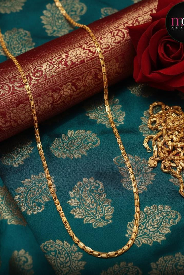 Gleaming Touch - Gold Plated Chain