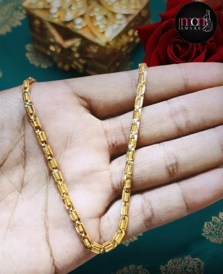 Gleaming Touch - Gold Plated Chain