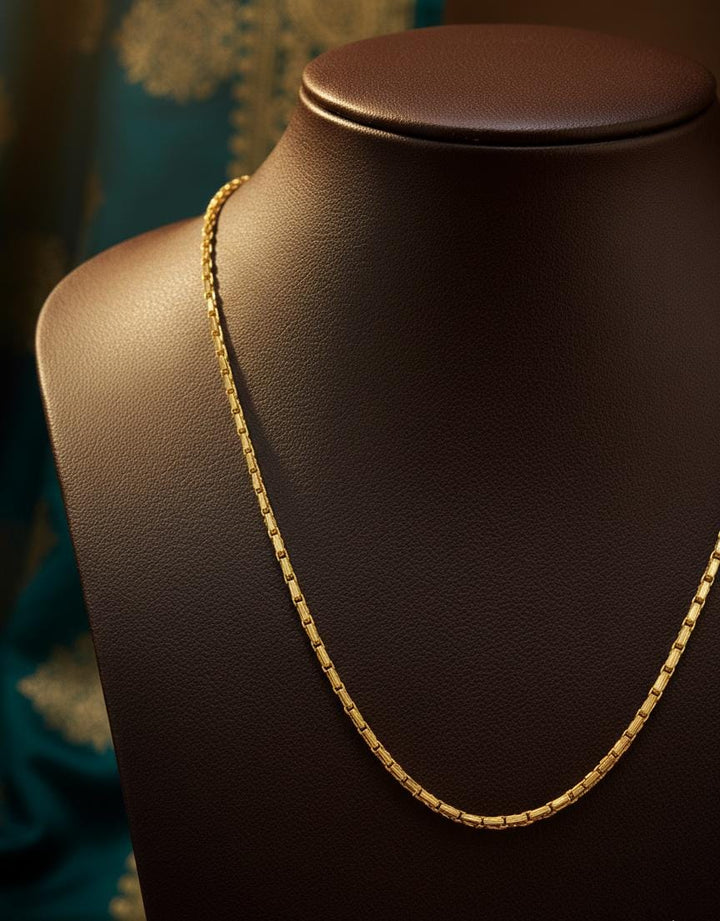 Gleaming Touch - Gold Plated Chain