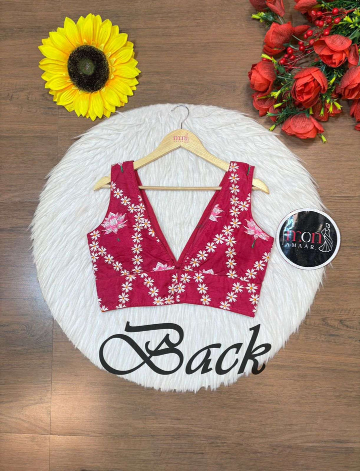 Lotus Organza -Designer Blouse