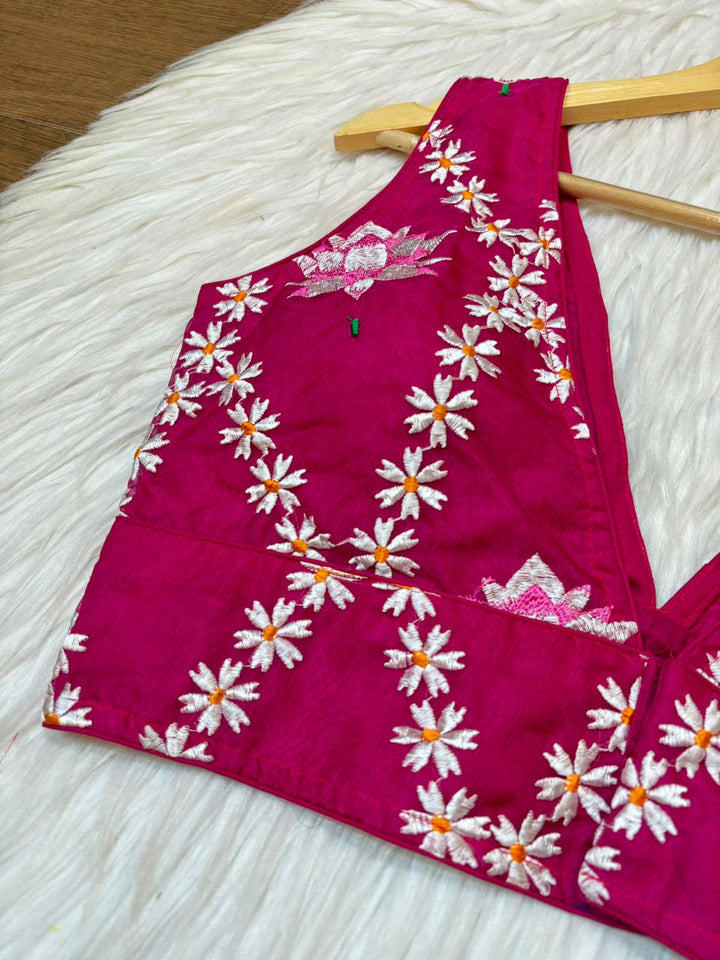 Lotus Organza -Designer Blouse