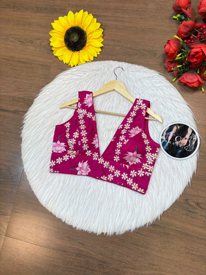 Lotus Organza -Designer Blouse