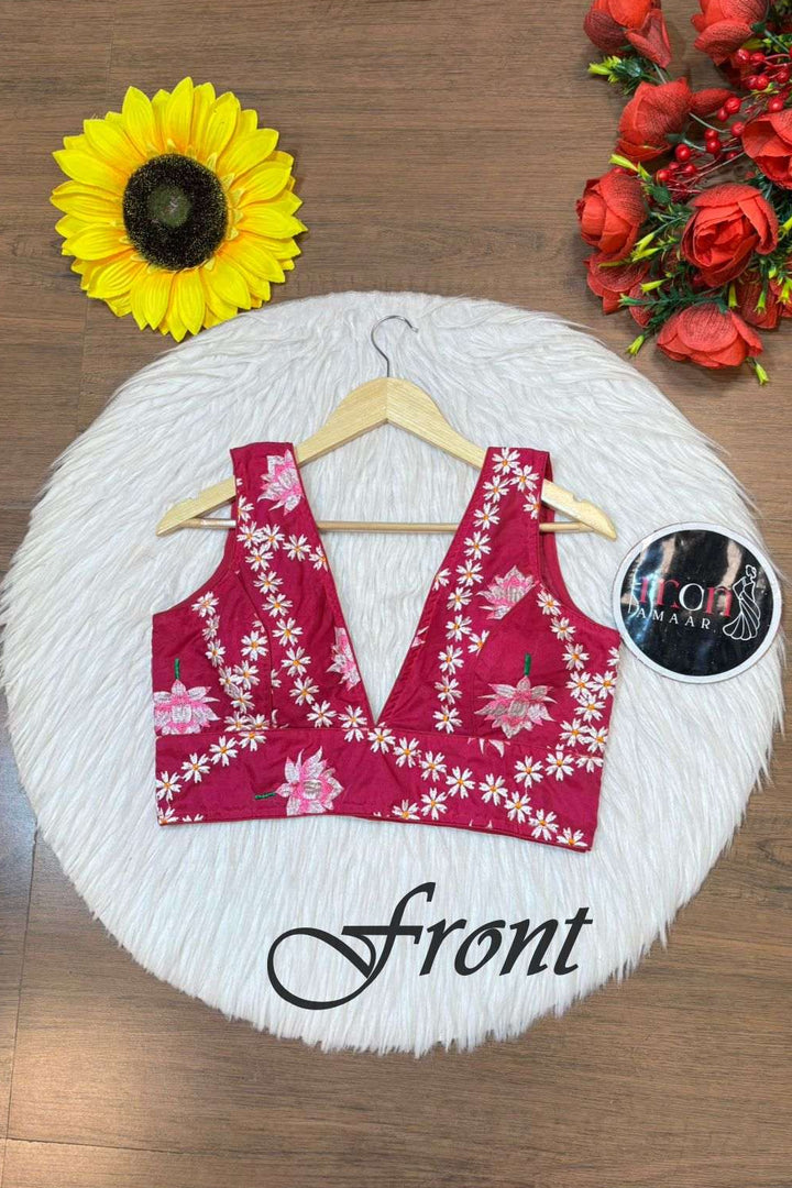 Lotus Organza -Designer Blouse