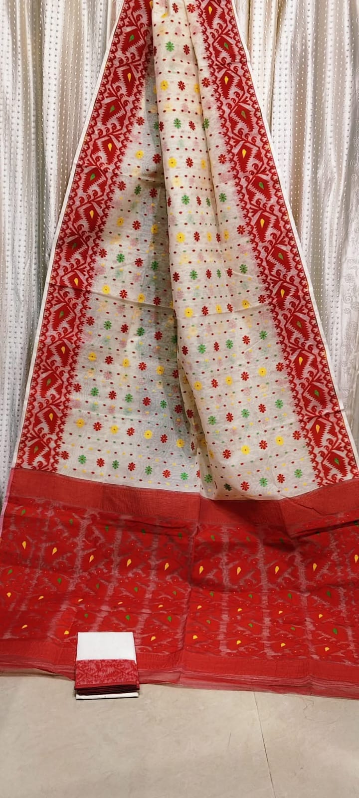 SurTara Dhakai Jamdani Saree