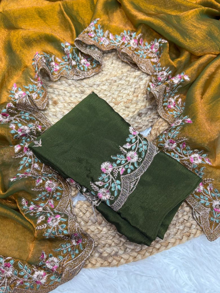 Melting Charm Fancy Chiffon Silk Saree