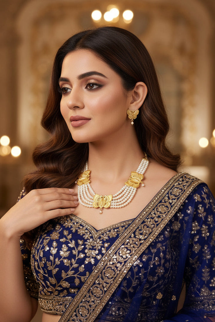 Sunehri Titli-Chocker Necklace set