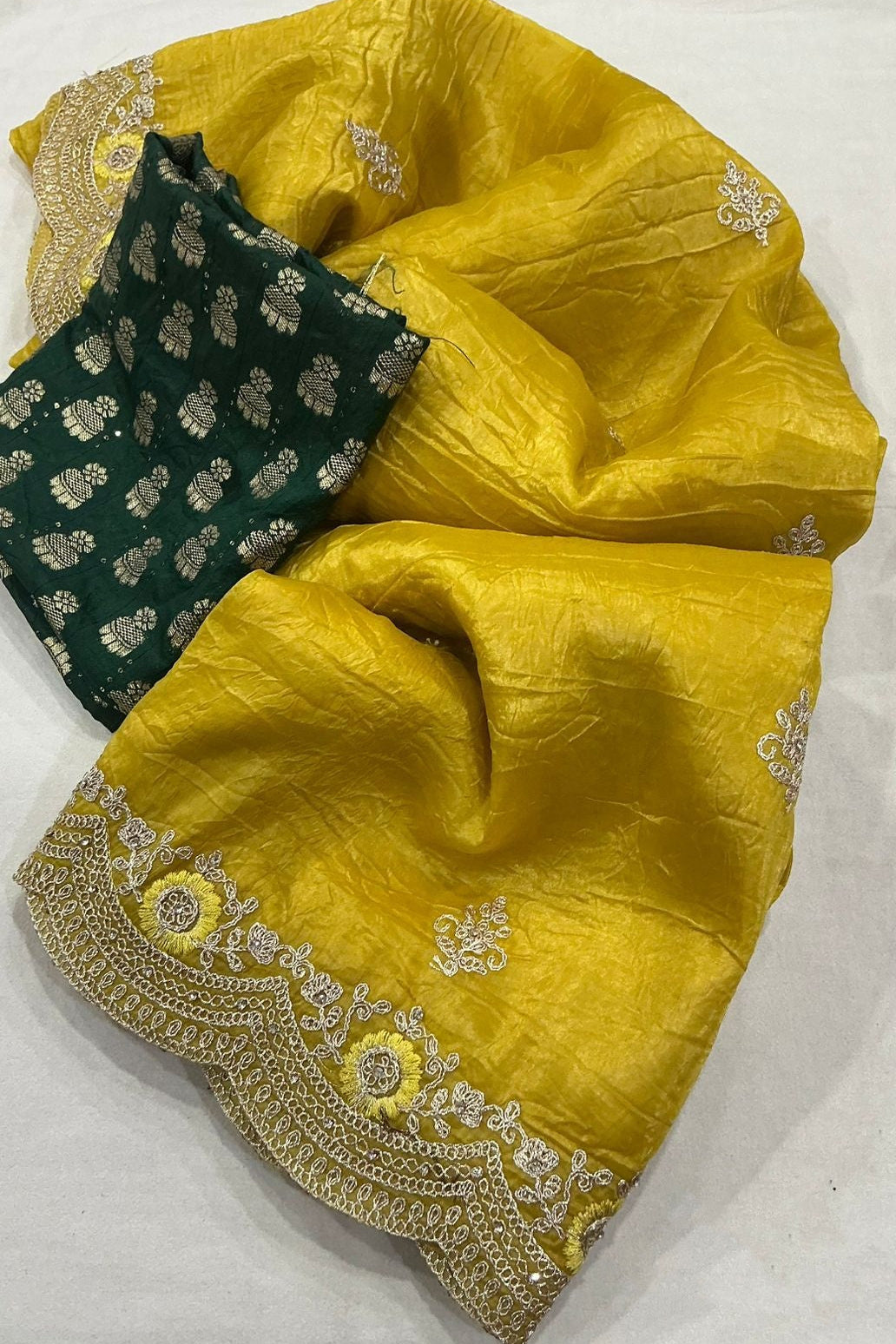 Dream in Dusk Crush Silk Saree