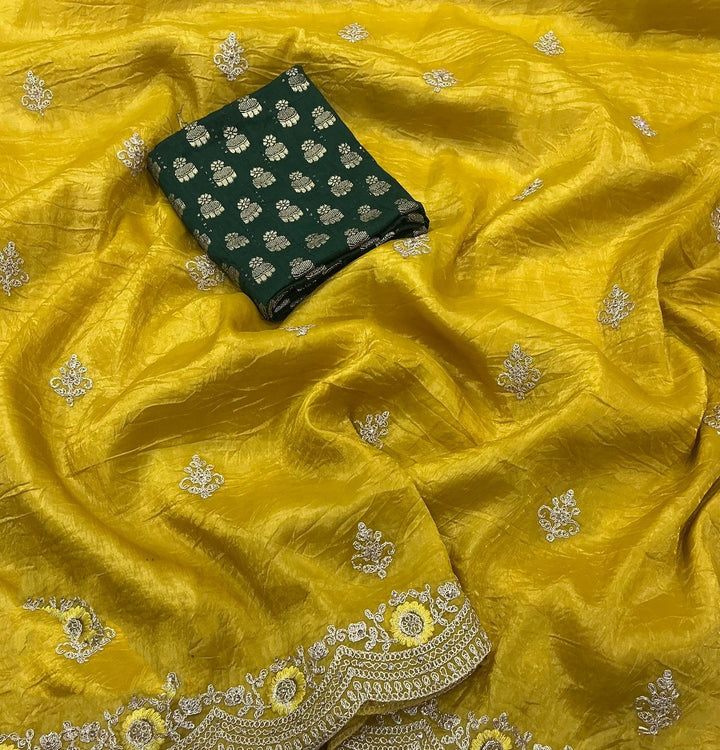 Dream in Dusk Crush Silk Saree