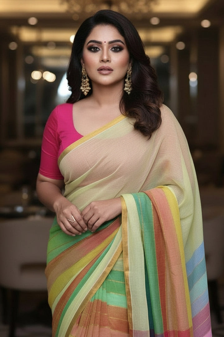 Twinstar Mul Cotton Saree