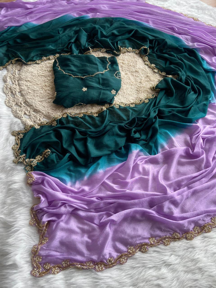 Alaknanda Aura Chinnon Silk Saree