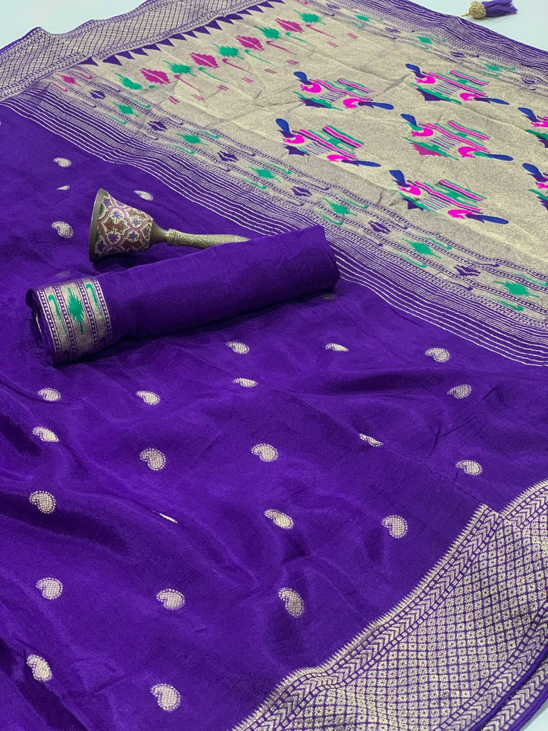 Flower Mist Magic Fancy silk Saree