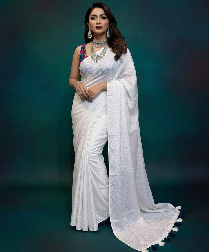 Unique Feel- Crape Silk Saree(Combo-3)