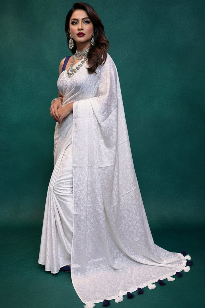 Unique Feel- Crape Silk Saree(Combo-3)