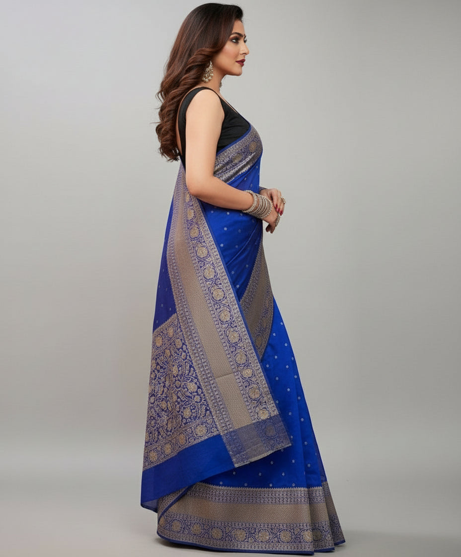 Sadgi- Semi Georgette Banarasi Saree