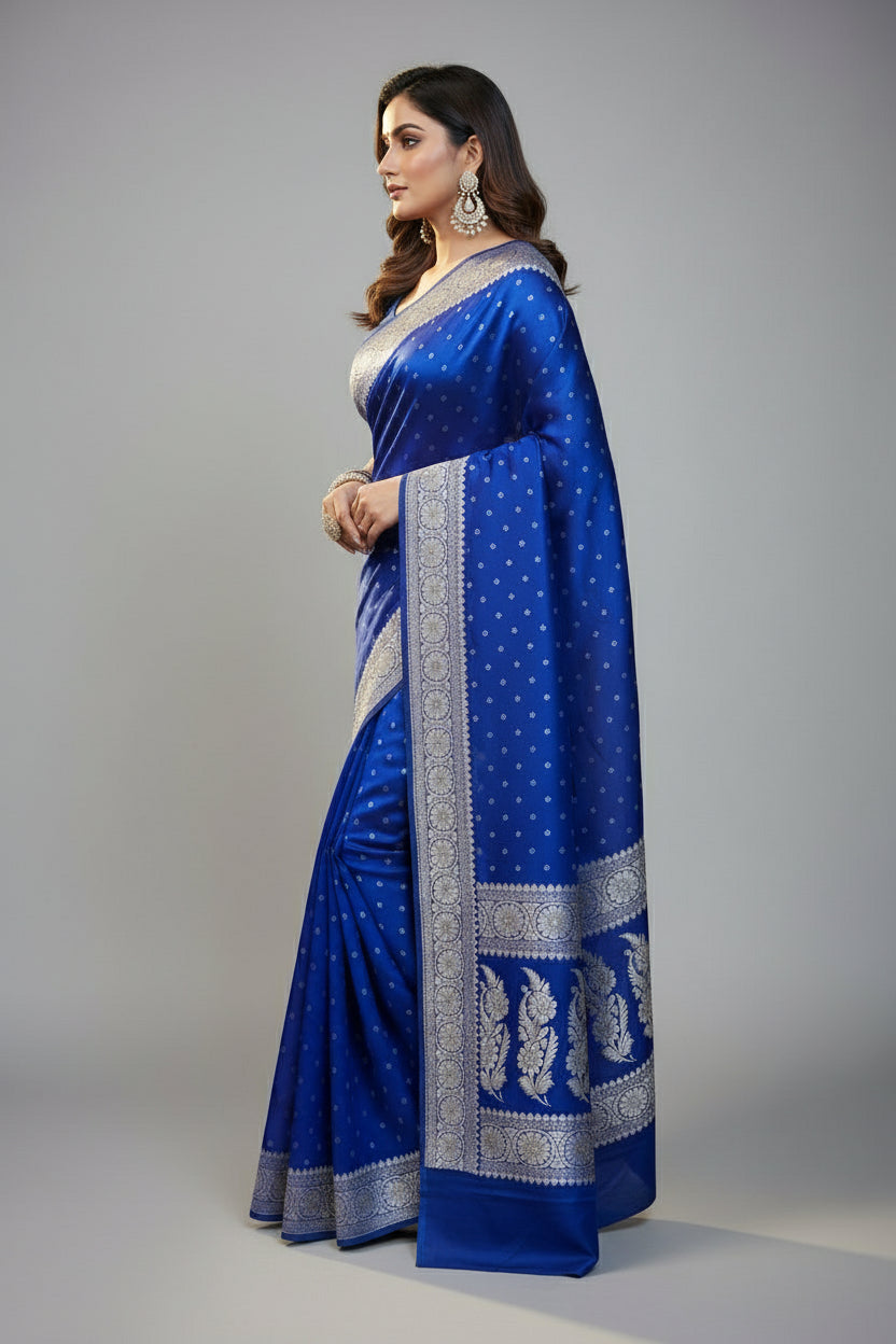 Aaradhya Banarasi Semi Katan Silk saree