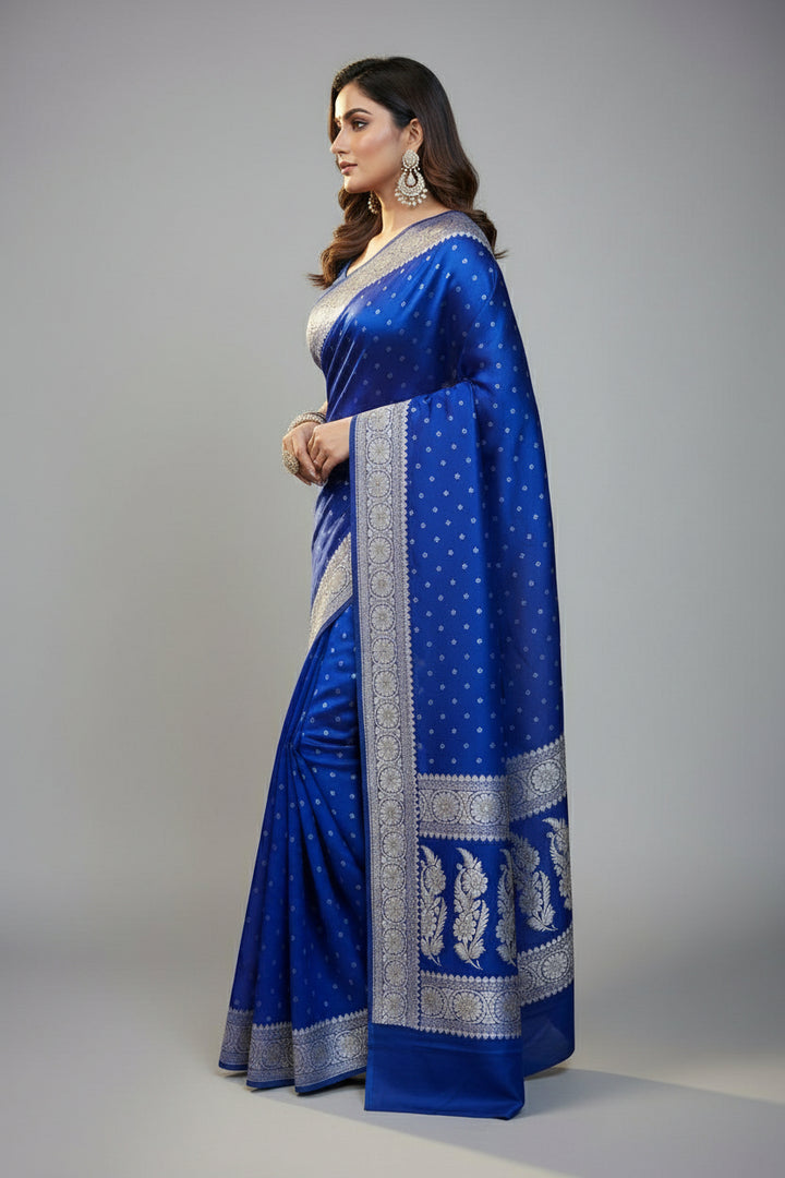Aaradhya Banarasi Semi Katan Silk saree