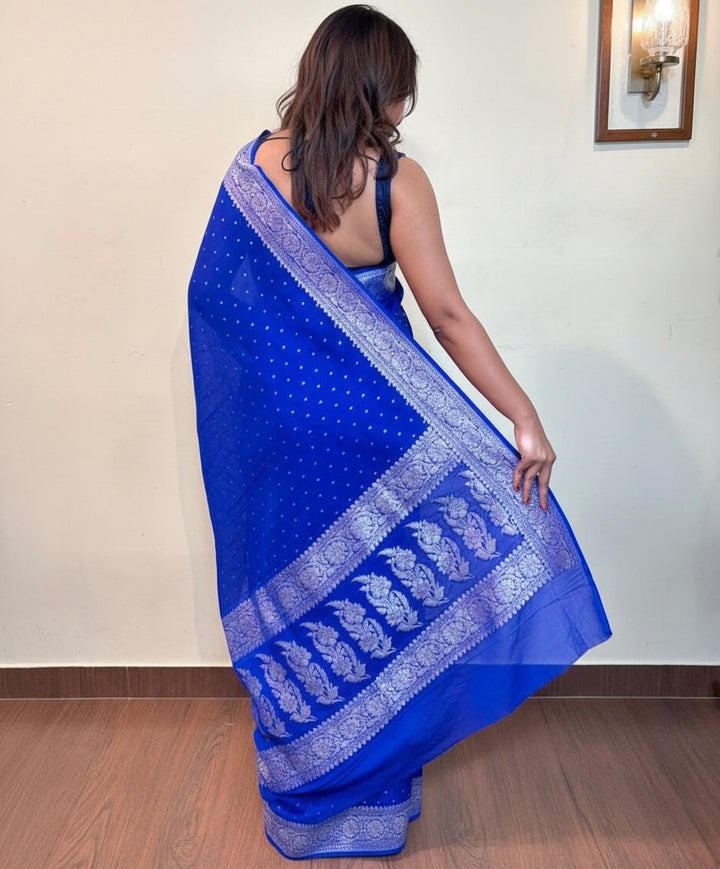Aaradhya Banarasi Semi Katan Silk saree