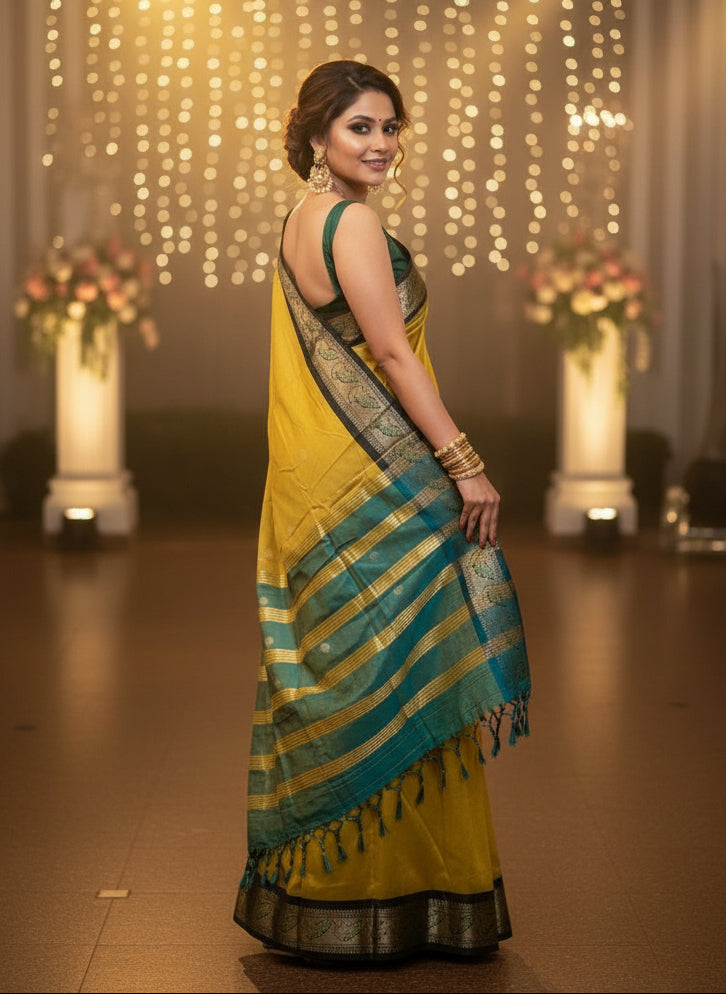 Jewel of Paithani Silk Saree