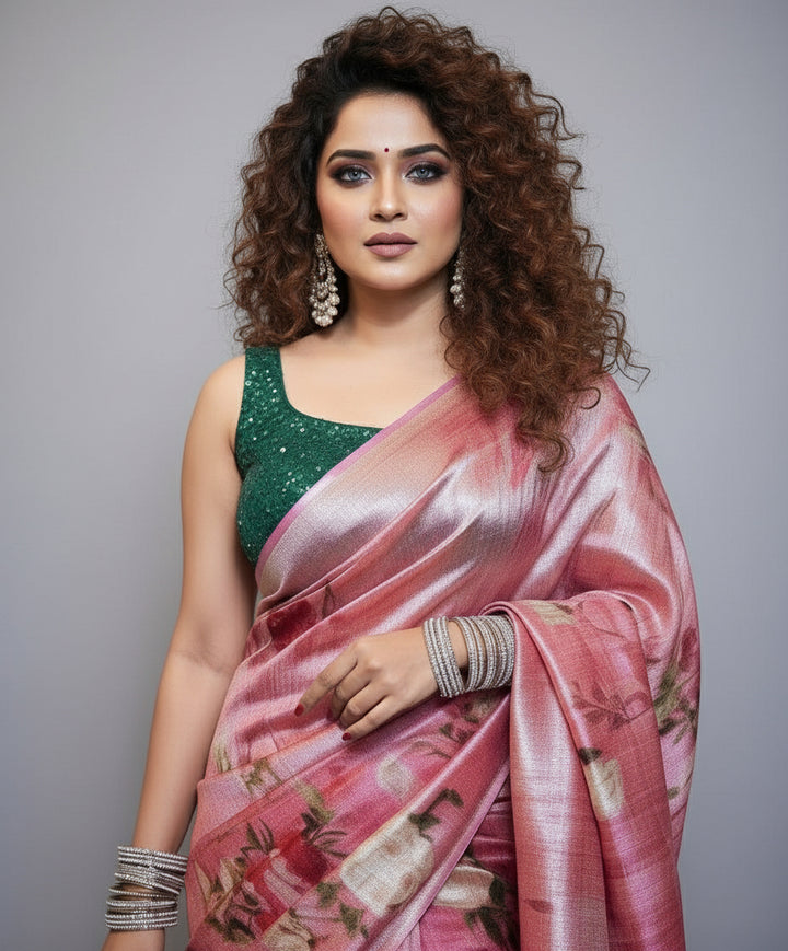 Luxury In Each Details- Raw Silk Saree