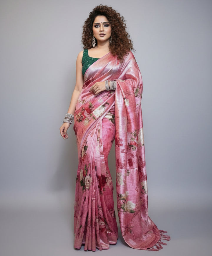 Luxury In Each Details- Raw Silk Saree