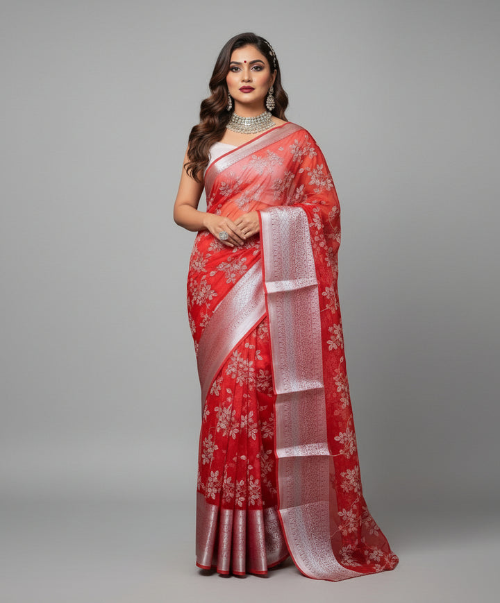 Arohi - Kanjivaram Style Organza Saree