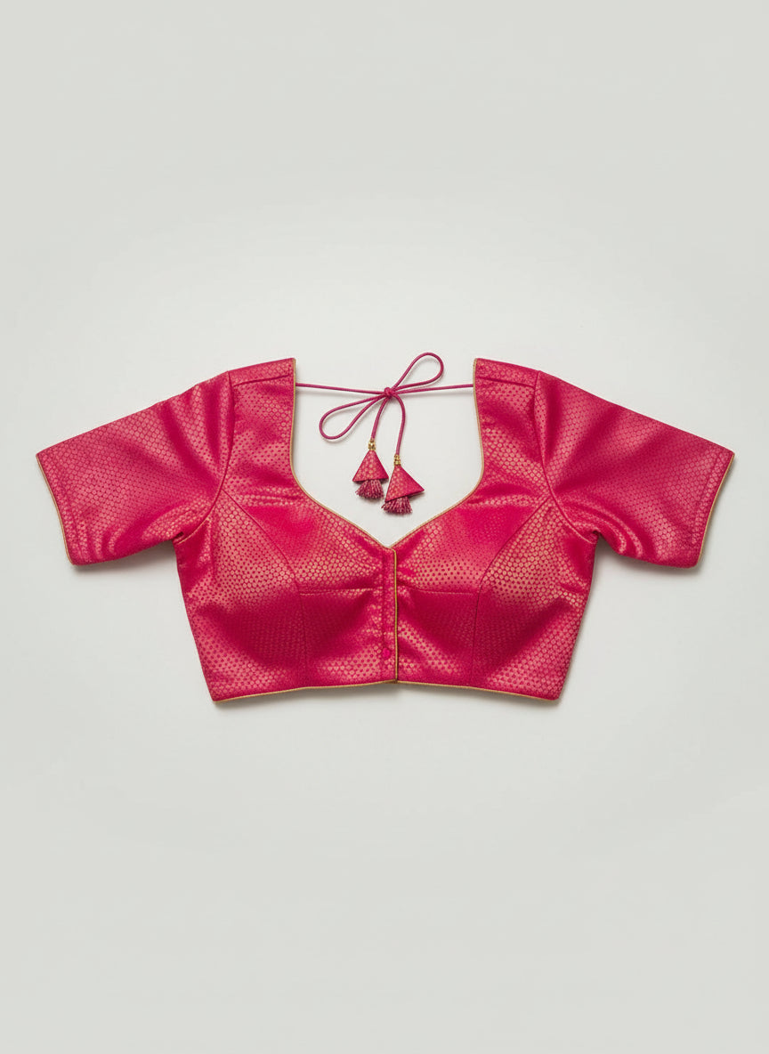 Ocean Heart Organza Silk Saree