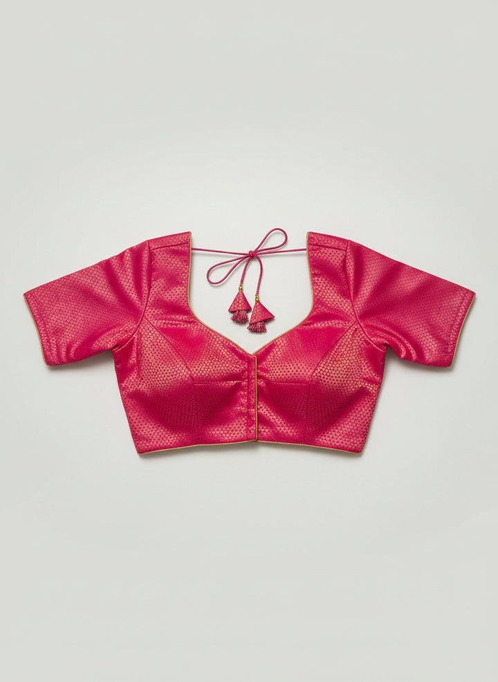 Ocean Heart Organza Silk Saree