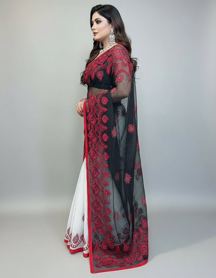 Sweetness and smile Resham kota Saree