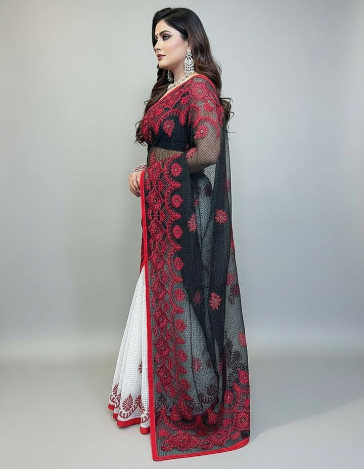 Sweetness and smile Resham kota Saree