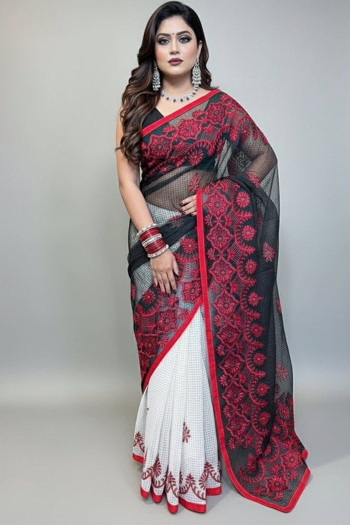 Sweetness and smile Resham kota Saree