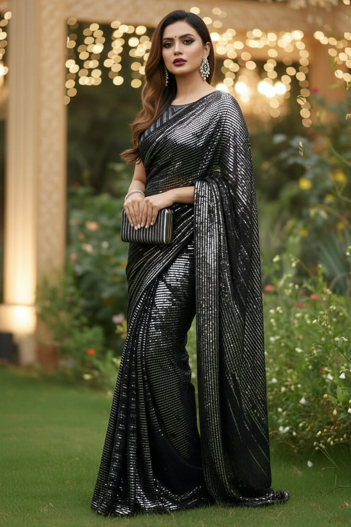 Gala Glow Georgette Saree