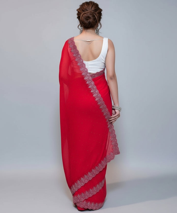 Sparkle with Glamour (Georgette Saree)