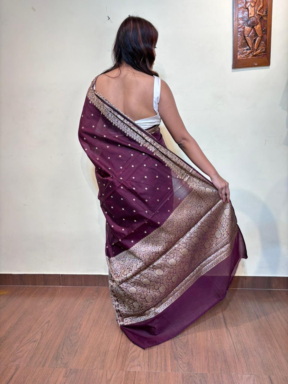 Sadgi Semi Georgette Banarasi Saree