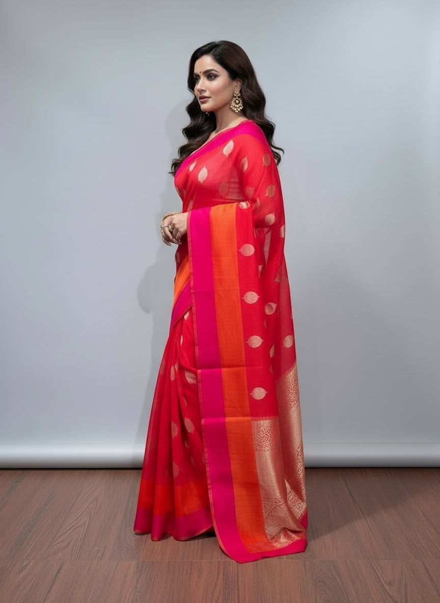Banarasi Cotton Silk Saree