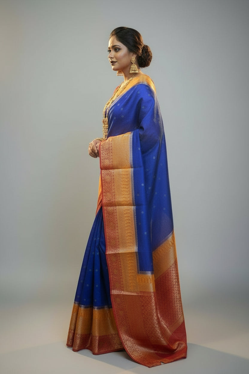 Imperial Weave - Semi Georgette Banarsi Saree