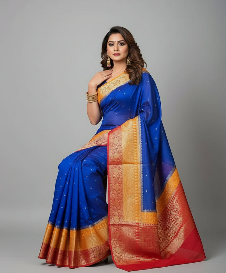 Imperial Weave - Semi Georgette Banarsi Saree