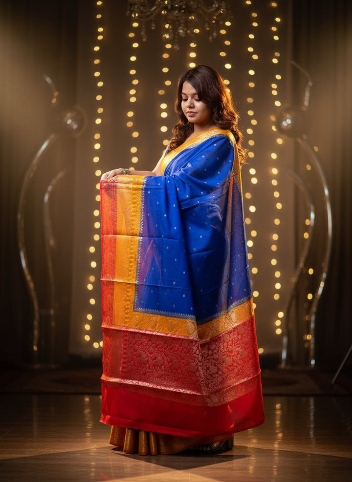 Imperial Weave - Semi Georgette Banarsi Saree