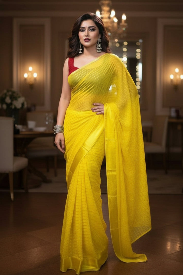 Female Fashion Georgette Saree