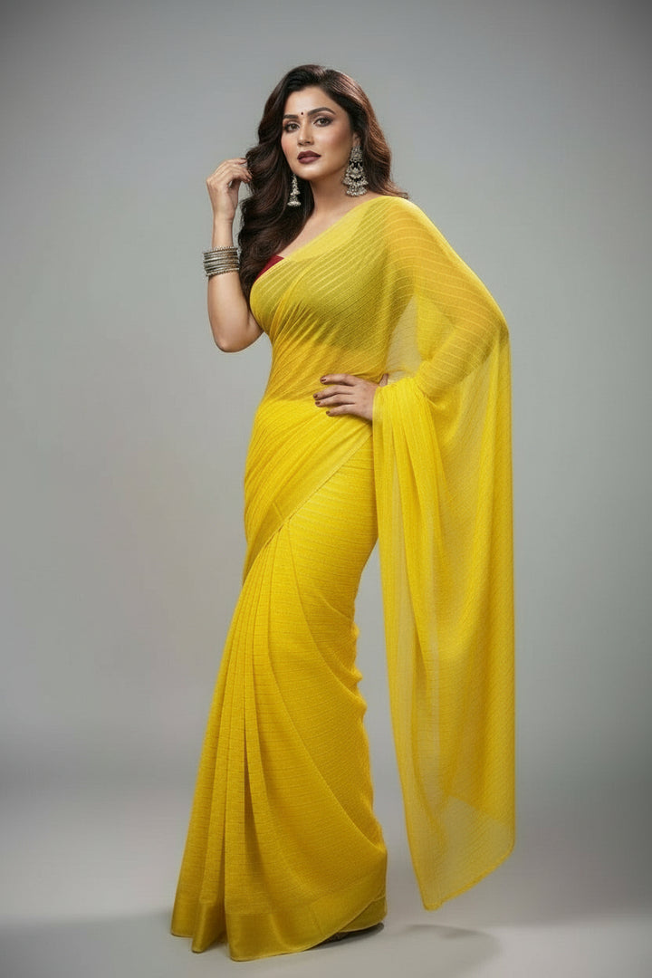 Female Fashion Georgette Saree
