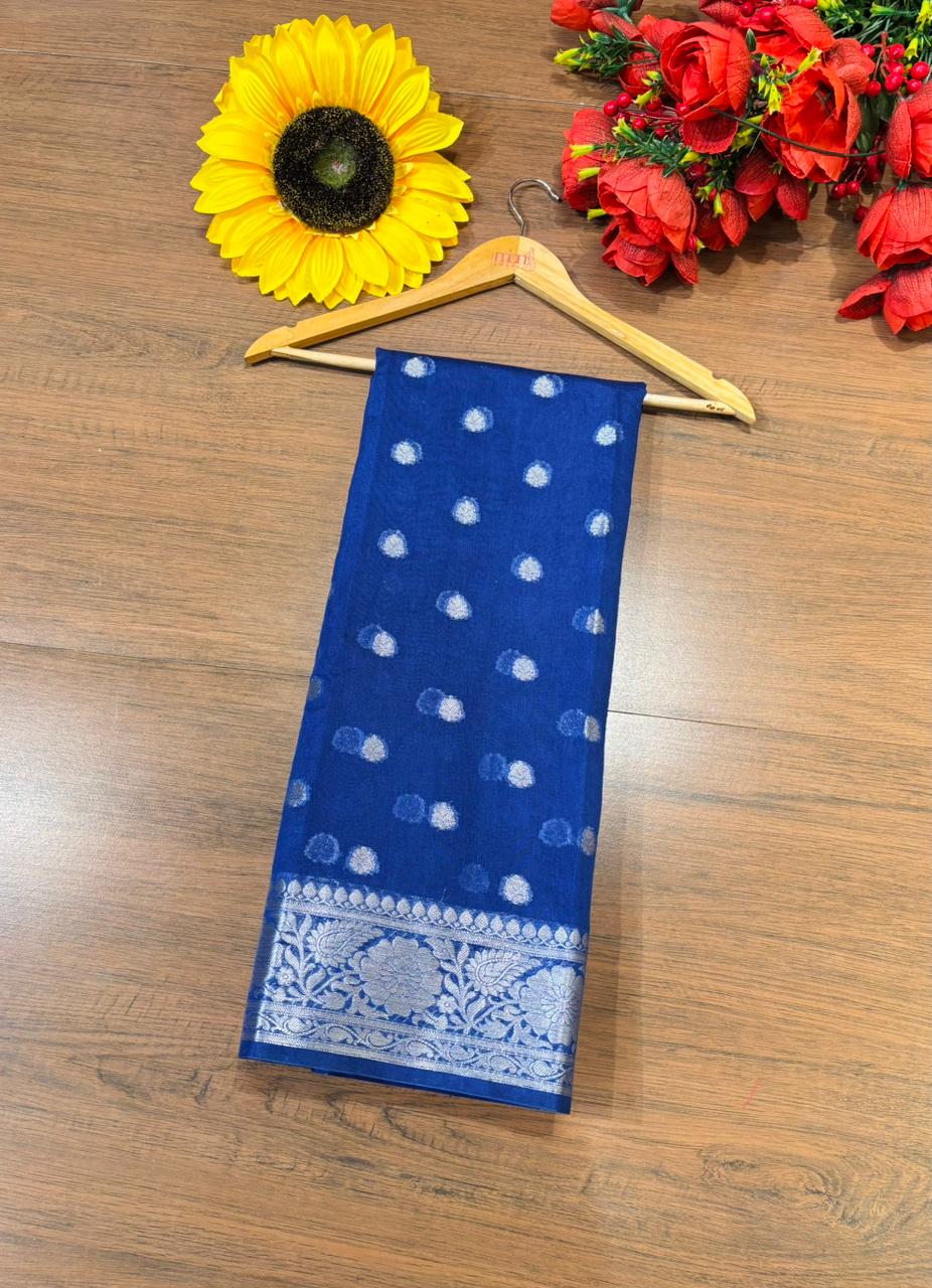 Swarnika -Banarasi Semi Georgette Saree