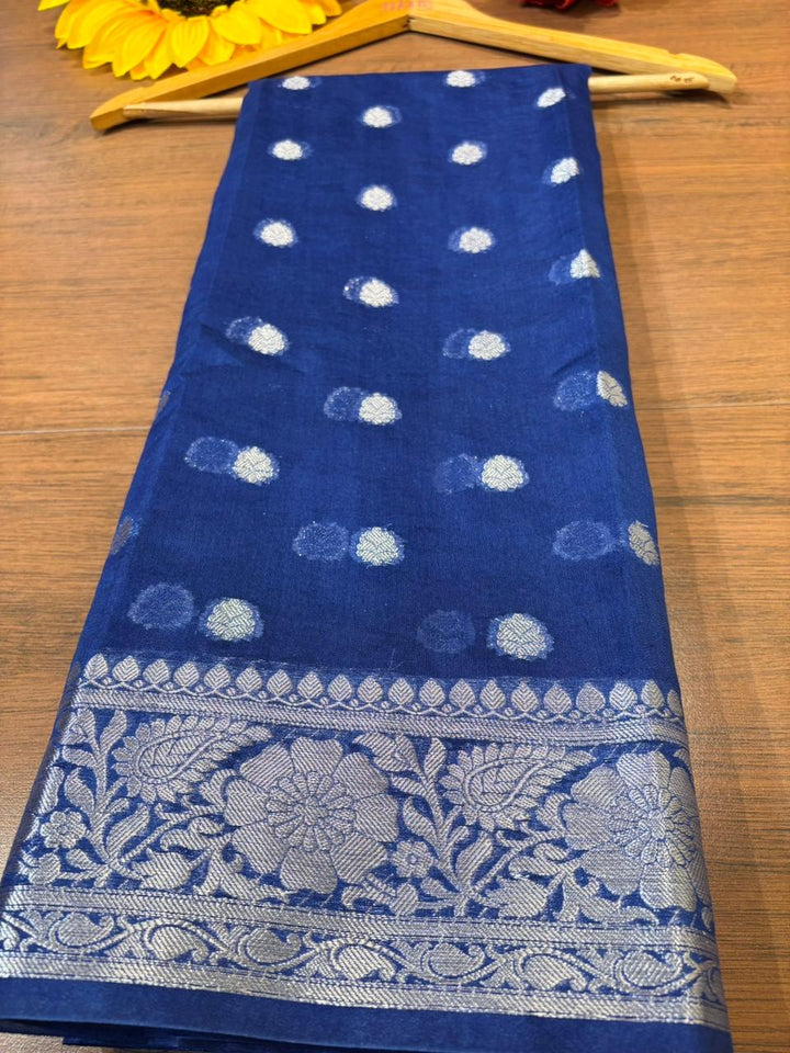 Swarnika -Banarasi Semi Georgette Saree