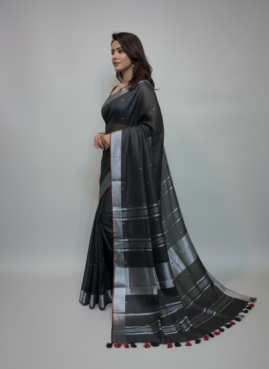 The Degree Of Excellence  - Linen Saree