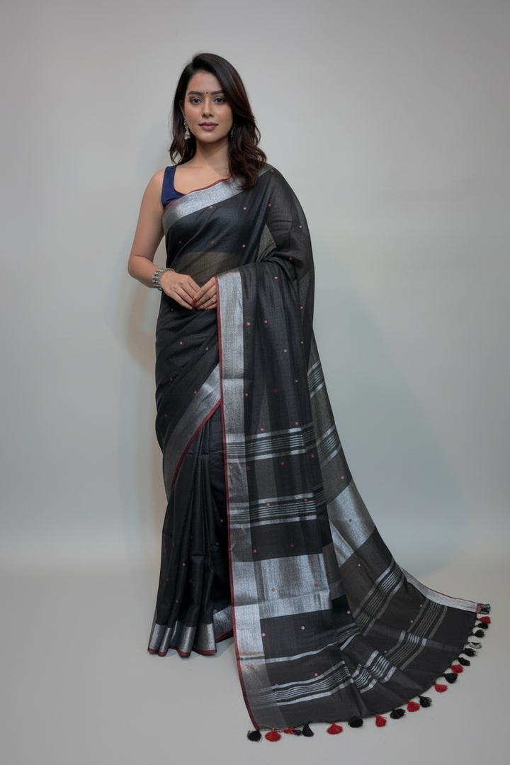 The Degree Of Excellence  - Linen Saree