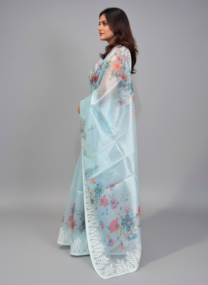 Enchanted Aura Organza Saree