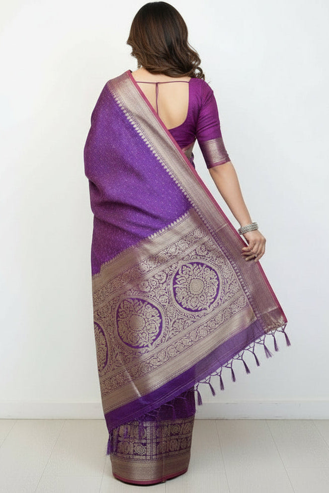 Swaranika- Kanjivaram Banarasi Silk Saree