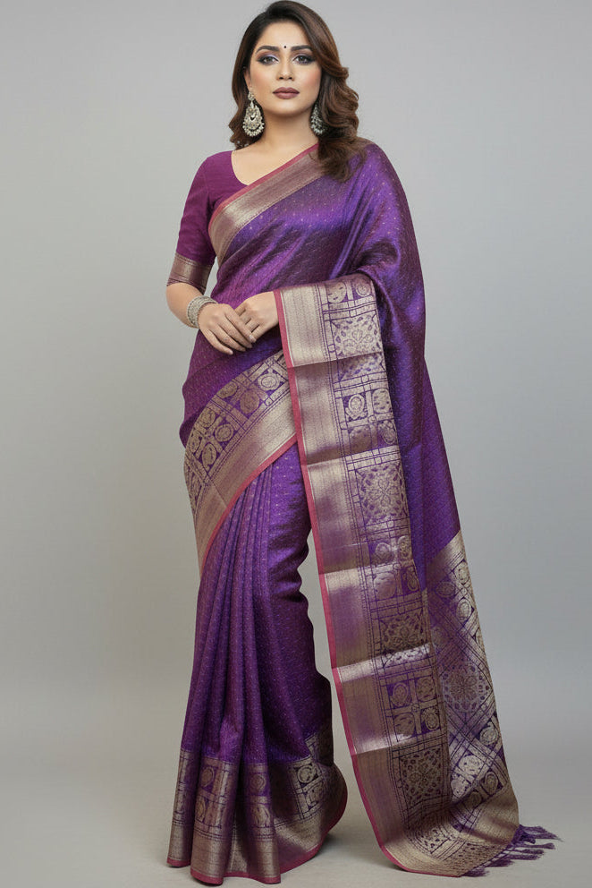 Swaranika- Kanjivaram Banarasi Silk Saree